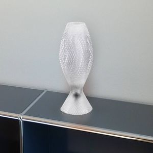 Tagwerk Koral tafellamp gemaakt van biomateriaal, kristalhelder 33 cm
