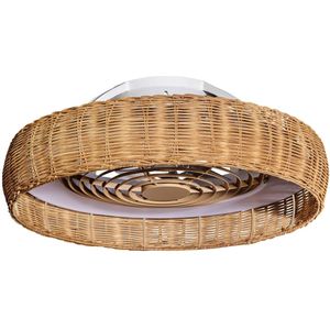 Mantra Iluminación LED plafondventilator Kilimanjaro, CCT, rotan