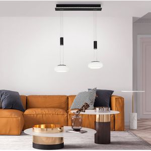 Q-Smart-Home Paul Neuhaus Q-ETIENNE LED hanglamp 2-lamps, zwart