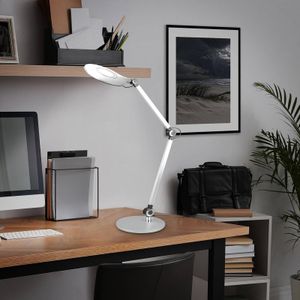 Briloner LED bureaulamp Office, zilver, CCT