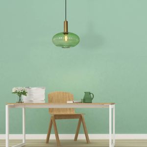 Lucide Glazen hanglamp Maloto, Ø 30 cm, groen