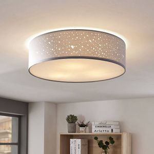 Lindby Plafondlamp Umma, direct aan het plafond, grijs