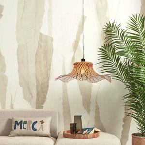 Good & Mojo Good &amp; Mojo Ibiza hanglamp Ø 65 cm Naturel/zwart