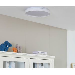 Lindby Smart LED plafondlamp Mirren, wit, CCT, Tuya