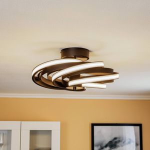 Domiluce LED plafondlamp Zoya in mat zwart