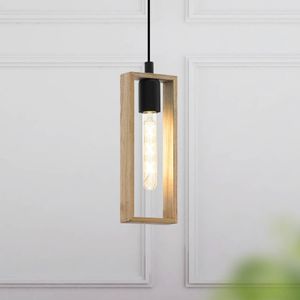 EGLO Hanglamp Littleton, zwart/bruin, 1-lamp