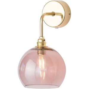 EBB & FLOW Rowan wandlamp goud kap rosé-bruin
