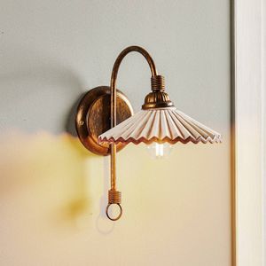 ONLI - Wandlamp Rosina - Brons - Keramiek - Dimbaar
