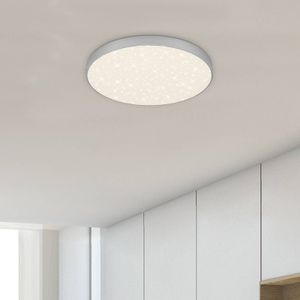 Briloner LED Star plafondlamp, Ø 28,7 cm, zilver