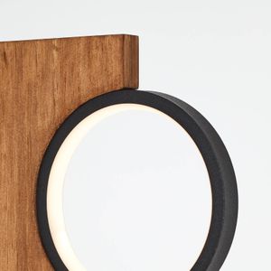 Brilliant Vloerlamp Cheesy, hout licht, Woon-/ Eetkamer, Hout, vloerlamp hout