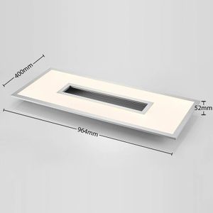 Lucande LED plafondlamp Durun, dimbaar, CCT, hoekig, 96 cm