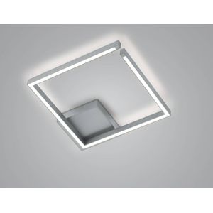 Knapstein LED plafondlamp Yoko up/down vierkant nikkel