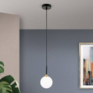 ORION Hanglamp Snowwhite, 1-lamp, zwart