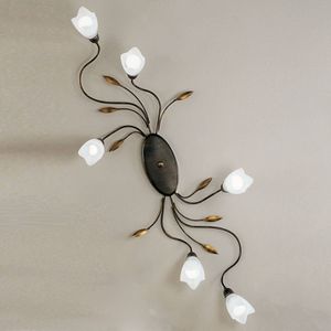 Kögl Plafondlamp CAMPANA bloemen, 6-lichts
