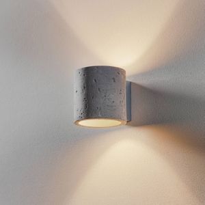 SOLLUX LIGHTING Wandlamp Ara als betonnen cilinder