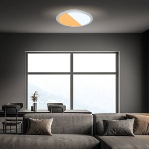 Briloner LED plafondlamp 3767014 CCT-Switch IP44 chroom mat