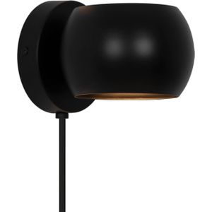 Nordlux - Wandlamp Belir Ø 13 cm zwart