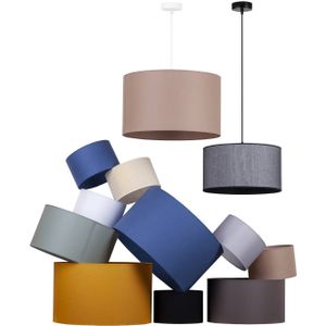 Duolla - Roller - Lampenkap - Ecru/Goud - Ø 50 cm - Textiel/Stof/Zijde