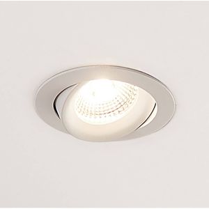 Arcchio Ozias LED inbouwspot wit, 6W Arcchio, dimbaar, wit / opaal, Hal, Aluminium, Modern