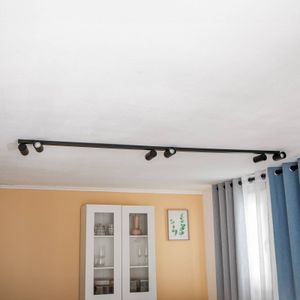 Nowodvorski Lighting Plafondspot Mono VI in zwart, 6-lamps