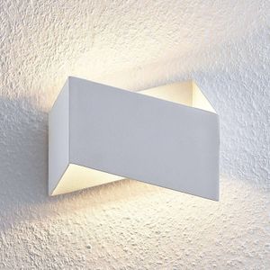 Arcchio - wandlamp - 1licht - aluminium - H: 16.5 cm - G9 - wit, zilver