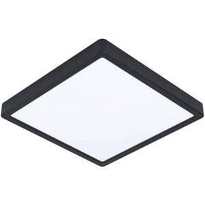 EGLO LED plafondlamp Fueva 5, IP20 zwart 28,5x28,5cm