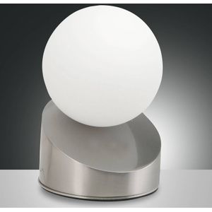 Fabas Luce LED tafellamp Gravity, nikkel