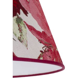 Duolla Kap Sofia hoogte 21 cm, bloemenmotief rood