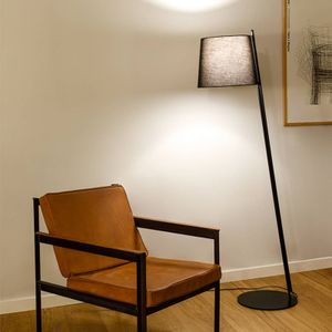 LEDS-C4 Clip vloerlamp hoogte 158cm kap zwart