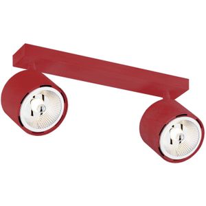 Argon Plafondspot Chloe verstelbaar 2-lamps, rood