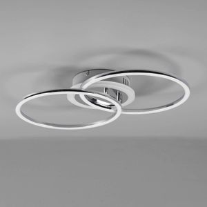 Reality Leuchten LED plafondlamp Venida in ringdesign, chroom