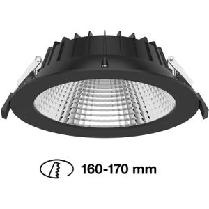 The Light Group SLC Shift LED inbouwspot Ø 19cm CCT, zwart