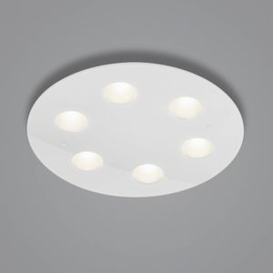 Helestra Nomi LED plafondlamp Ø49cm dim wit