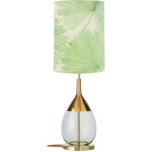 EBB & FLOW Lute tafellamp Tango palm green/goud