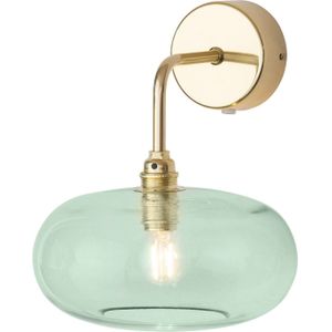 EBB & FLOW Horizon arm-wandlamp goud/groen Ø 21 cm