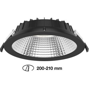 The Light Group SLC Shift LED inbouwspot Ø 22,8cm CCT, zwart