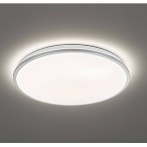 FISCHER & HONSEL Jaso LED plafondlamp, dimbaar, Ø 40 cm, zilver