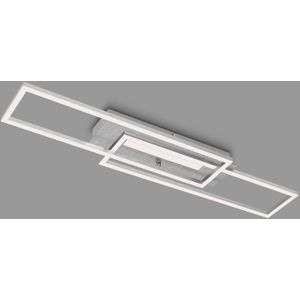 Briloner LED plafondlamp Frame Mid, 3.000 K, aluminium