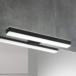 Ebir LED spiegellamp Veronica, breedte 30 cm, zwart