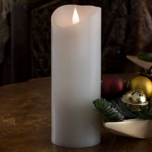 Konstsmide Christmas Uitgerust met 3D-vlam - LED kaarsen Echtwachs