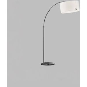 Schöner Wohnen Bowe boog-vloerlamp, zwart/wit