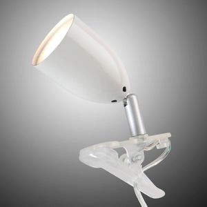 Brilliant Moderne led klemlamp LEO wit