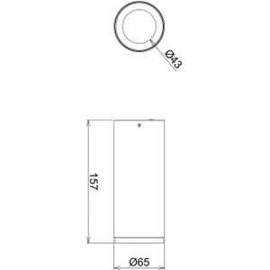 Deko-Light LED opbouwdownlight Lucea 10 W wit