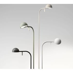 Vibia Pin 1660 LED vloerlamp, 125 cm, wit