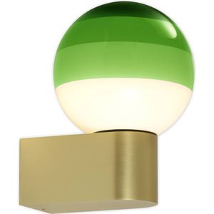 MARSET Dipping Light A1 LED wandlamp, groen/goud