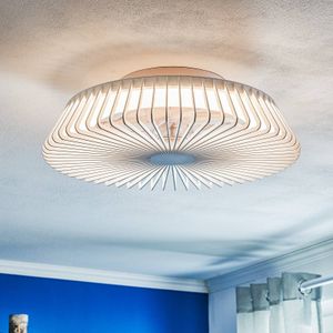Mantra Iluminación Plafondventilator Himalaya LED, app, afstandsbediening, wit Himalaya, dimbaar, wit / opaal, Woon-/ Eetkamer, metaal, Modern