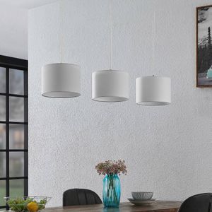 Lindby Imarin hanglamp, 3-lamps, wit