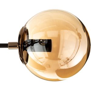Alfa Plafondlamp Primas, zwart-goud, hoogte 37,5cm