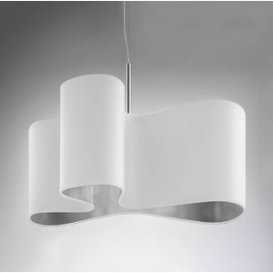 Sil-Lux Hanglamp Mugello in wit-grijs