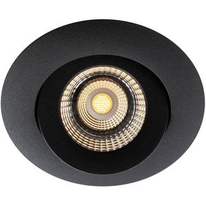 The Light Group SLC One 360° LED inbouwlamp Dime zwart